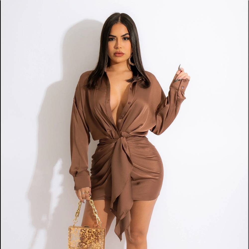 Front tie Mini dress